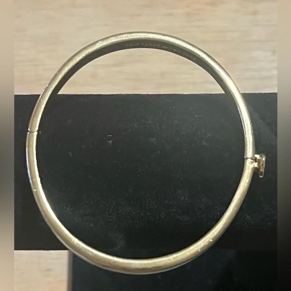 Kate Spade New York Enamel Hinged Bangle Bracelet, Blue